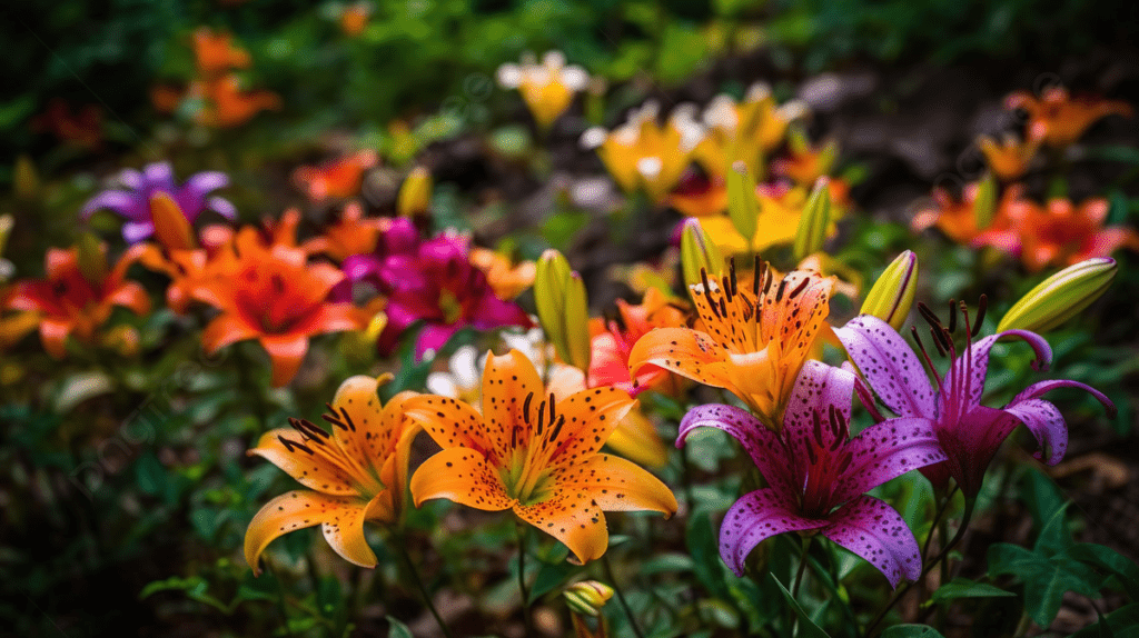 زهور الزنبق